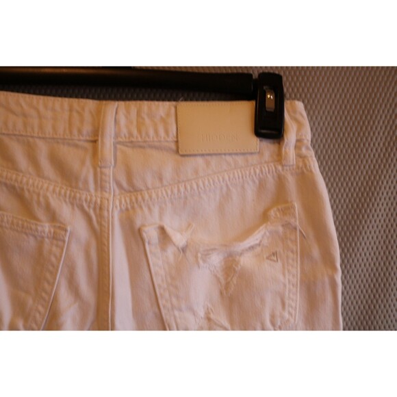 Hidden Denim Shorts Women’s Extra Small White Stretch Distressed Los Angeles - Picture 4 of 7